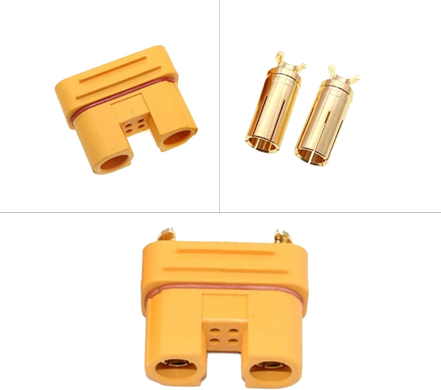 Amass AS150U Connector Male/Female with Signal Pins - Anti-Spark (1 pair)