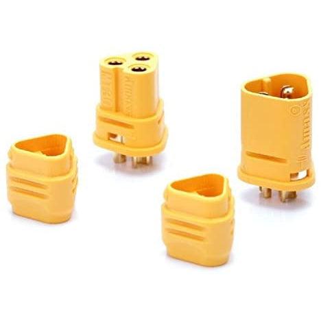 Amass MT60 3 Pole Motor/ESC Connector Set 12AWG (Male & Female) (2 set)-Amass-K & A Electronics