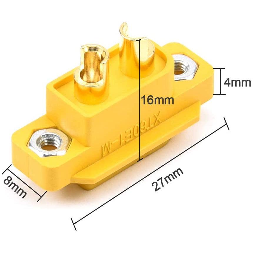 Amass XT60E1-M Mountable XT60 Male Plug Connector (10 pieces/bag)-Amass-K & A Electronics