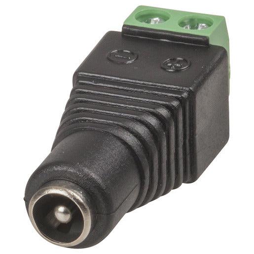 Female 2.1mm DC Power Plug with Screw Terminal Block-K & A Electronics-K & A Electronics