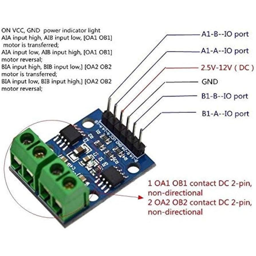 L9110S H-Bridge Dual Motor Driver Module-K & A Electronics-K & A Electronics