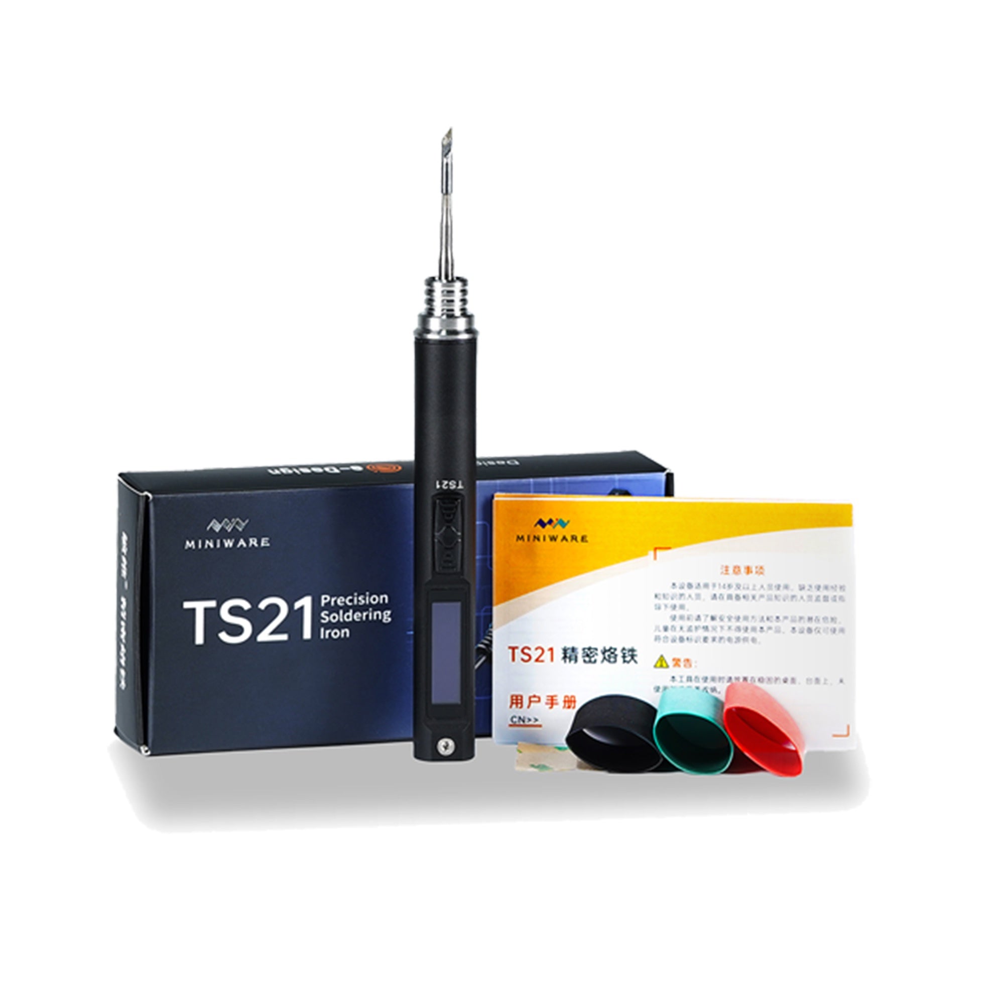 Miniware TS21 Precision Soldering Iron with 21-KU Tip