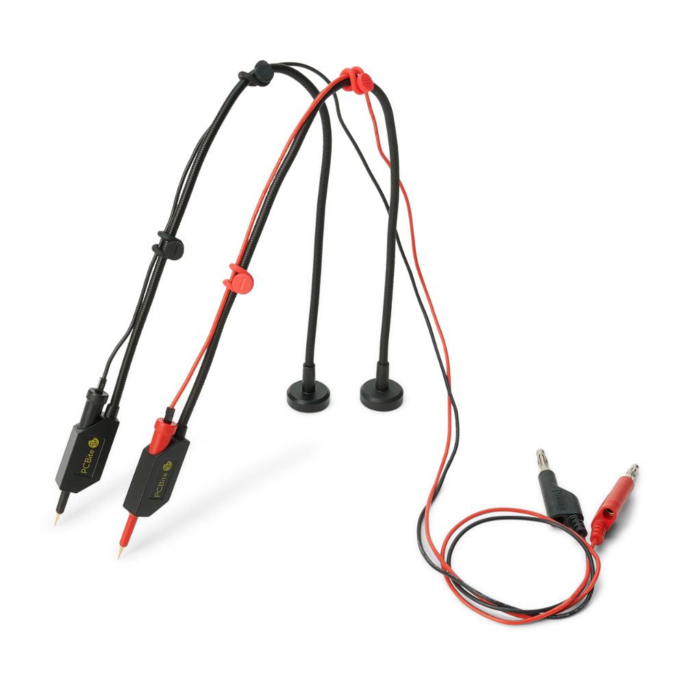 PCBite 2x SQ10 probes for DMM (red/black)-sensepeek-K & A Electronics