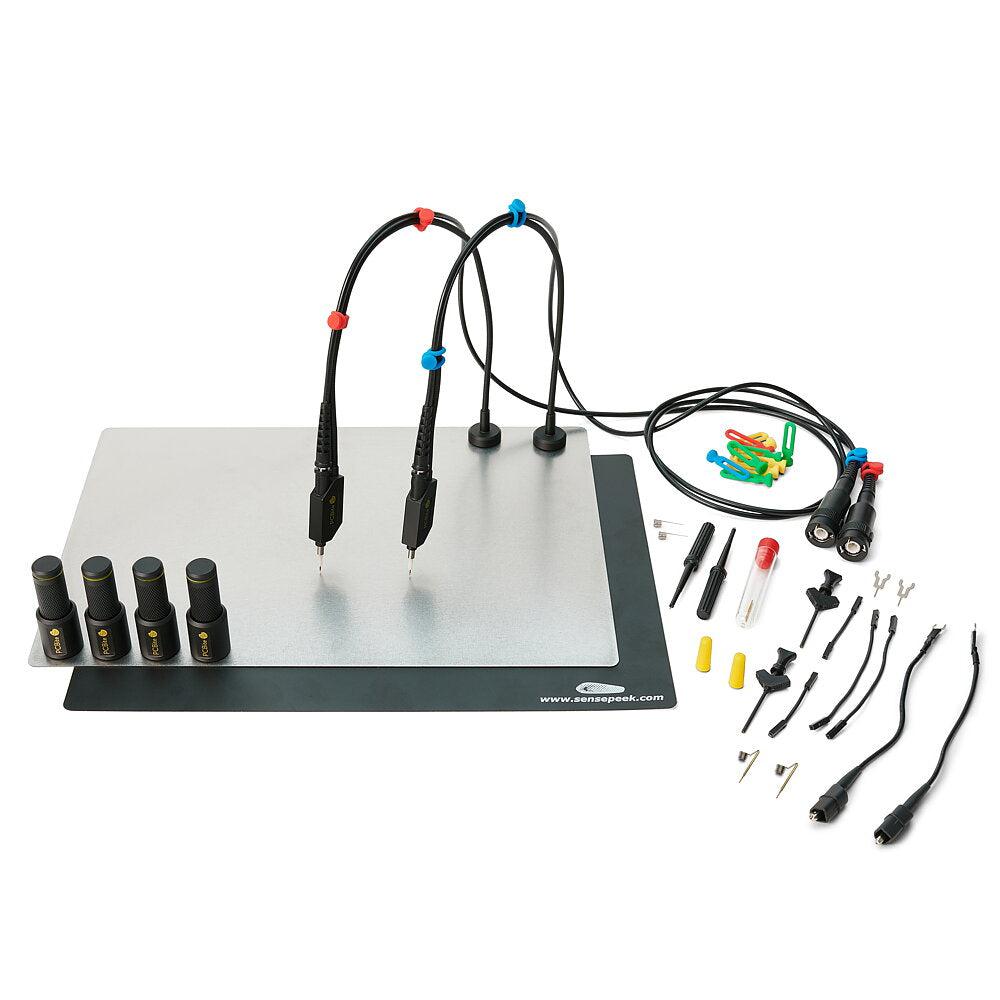 PCBite kit with 2x SQ200 200 Mhz handsfree oscilloscope probes-sensepeek-K & A Electronics