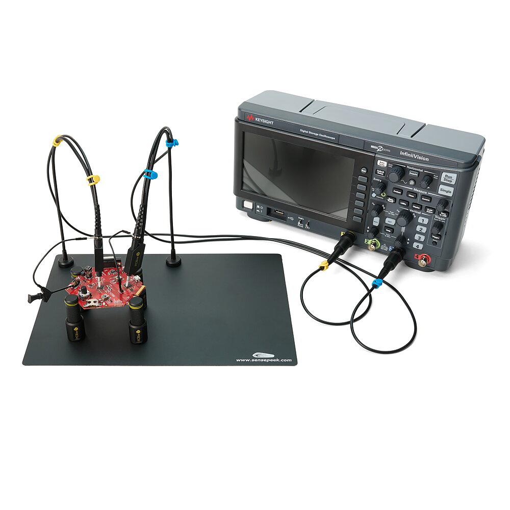 PCBite kit with 2x SQ200 200 Mhz handsfree oscilloscope probes-sensepeek-K & A Electronics