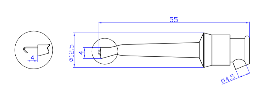 Amass 20.135 - Mini Hook Test Clip with Solder Connection