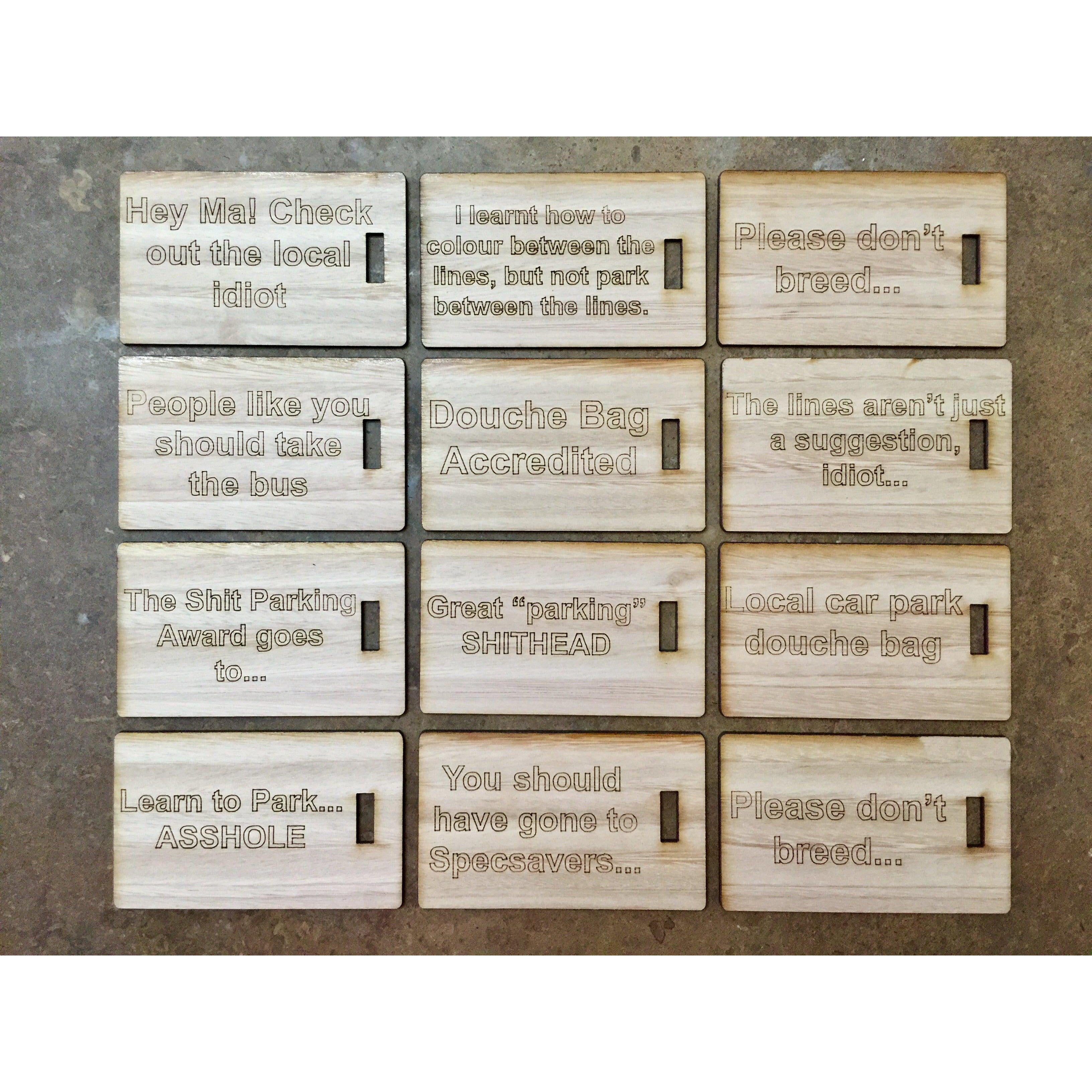 Sh*t Parking Tags-K & A Electronics-K & A Electronics