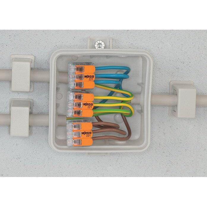 WAGO 221-413 4mm 3 Conductor Compact Splicing Connector-WAGO-K & A Electronics