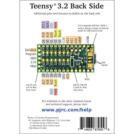 Teensy 3.2 Development Board-PJRC-K and A Electronics