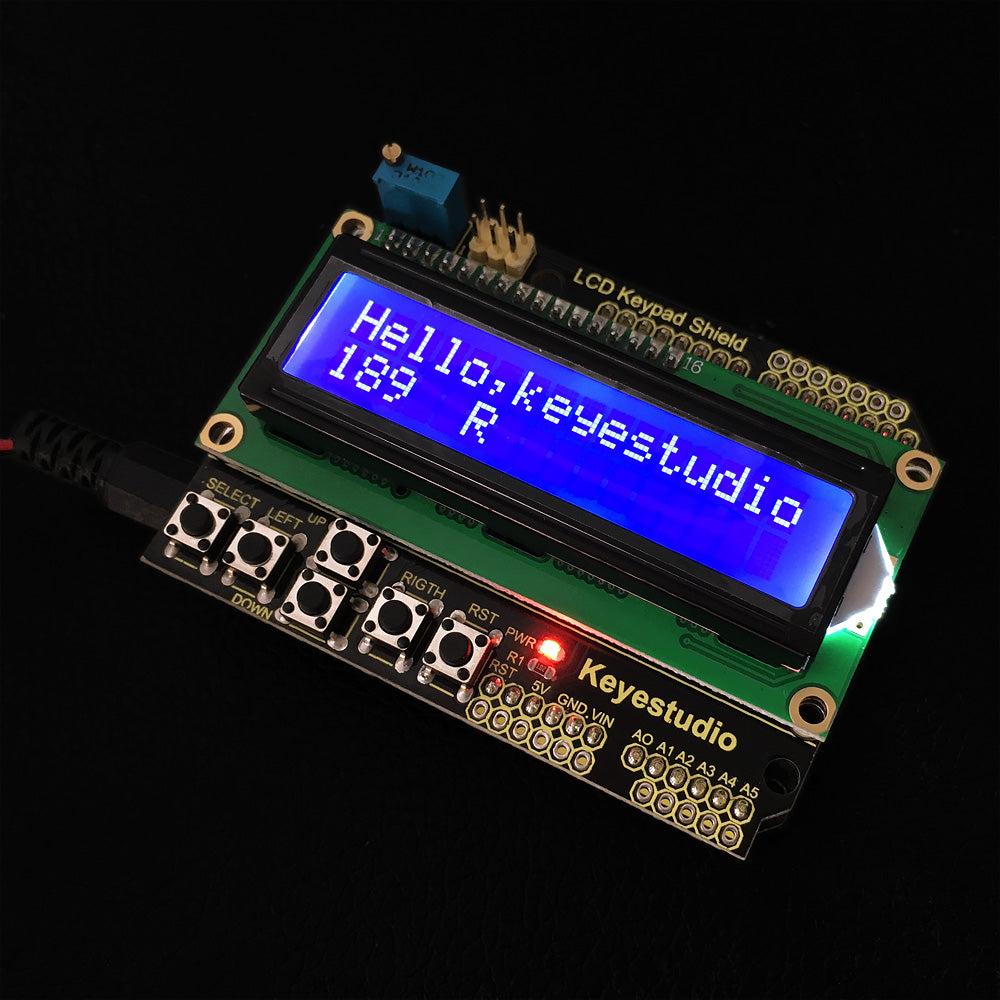 Keyestudio 1602LCD Keypad Shield