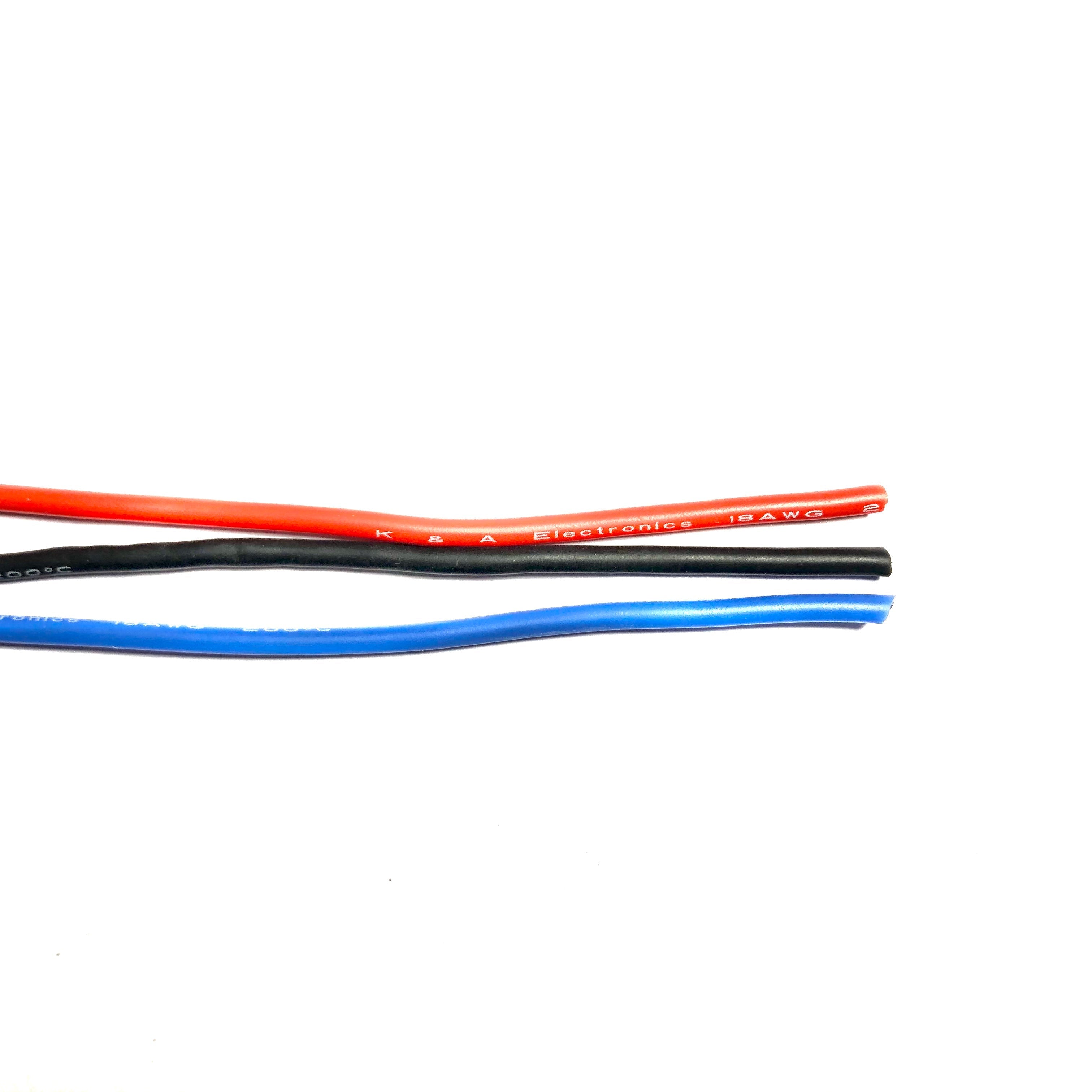 18AWG Stranded-Core Silicone Wire-K & A Electronics-K &amp; A Electronics