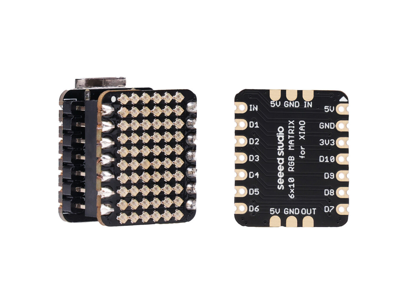 6x10 RGB WS2812 Matrix for Seeed Studio XIAO