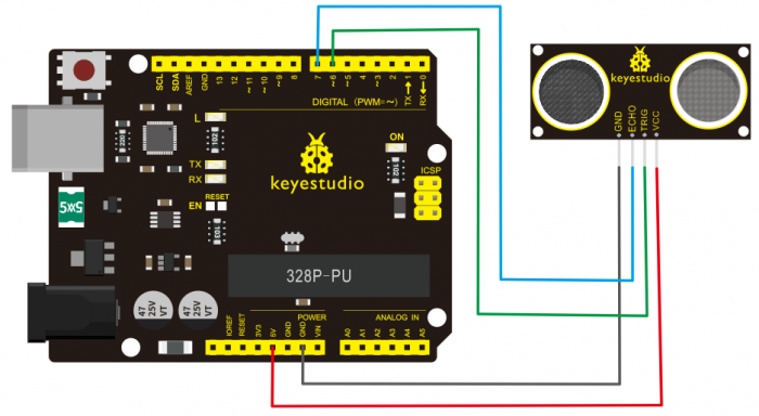 Keyestudio SR01 CS100A Ultrasonic Sensor V3