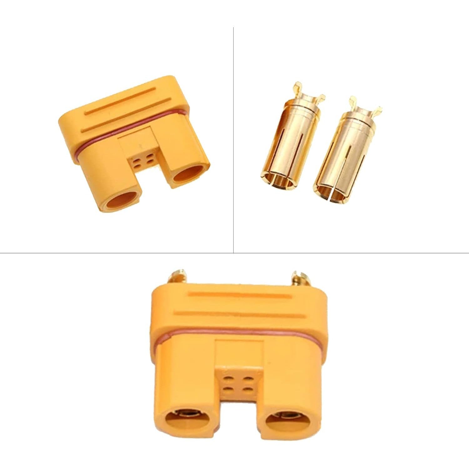 Amass AS150U Connector Male/Female with Signal Pins - Anti-Spark (1 pair)-Amass-K &amp; A Electronics