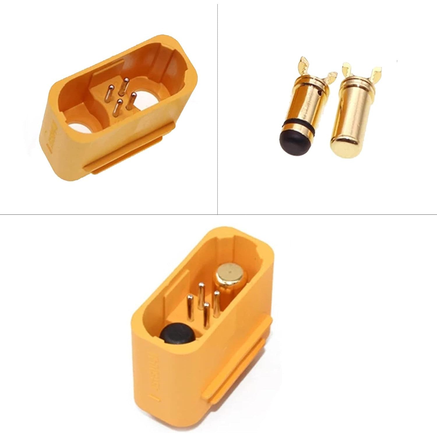 Amass AS150U Connector Male/Female with Signal Pins - Anti-Spark (1 pair)-Amass-K &amp; A Electronics