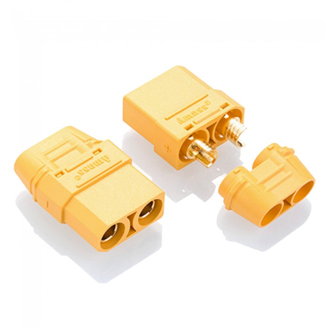 Amass XT90H Connectors Male / Female With End Cap (1 pair)-Connector-Amass-K &amp; A Electronics