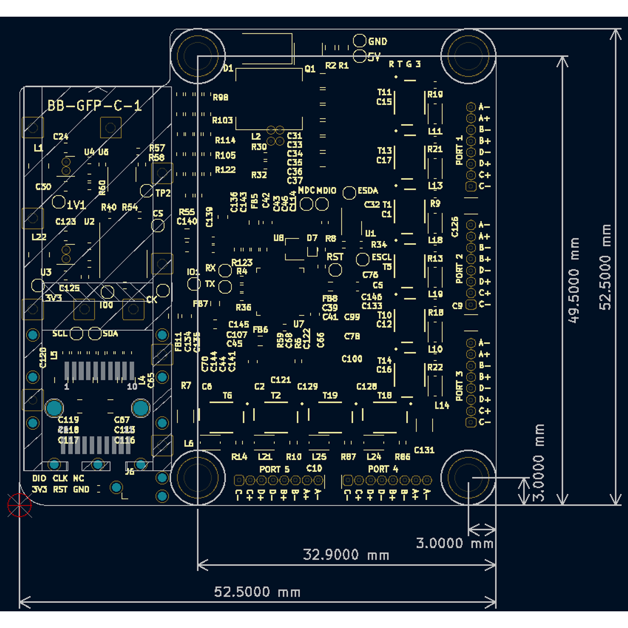 BotBlox GigaBlox SFP - Compact 6 Port Ethernet Switch with SFP