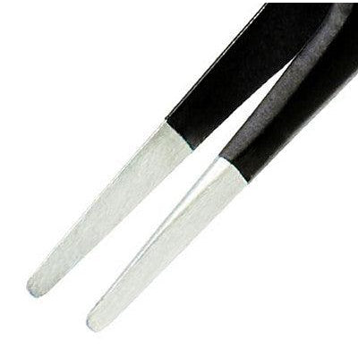 Engineer PTZ-62 Duckbill Tip Black Coated ESD Tweezers-ENGINEER INC.-K &amp; A Electronics