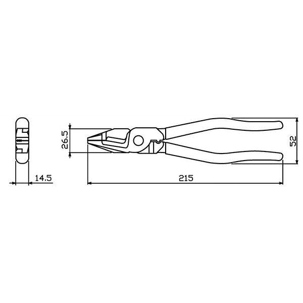 Engineer PZ-79 Shear Pliers with Screw Removal Jaw-ENGINEER INC.-K &amp; A Electronics