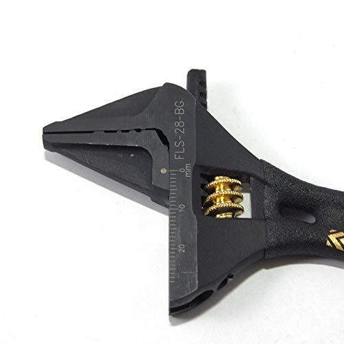 Fujiya KUROKIN FLS-28-BG Adjustable Wrench Short Type-Fujiya-K &amp; A Electronics
