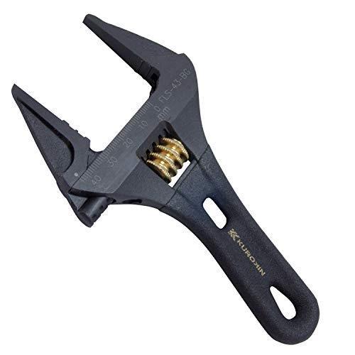 Fujiya KUROKIN FLS-43-BG Adjustable Wrench Short Type-Fujiya-K &amp; A Electronics