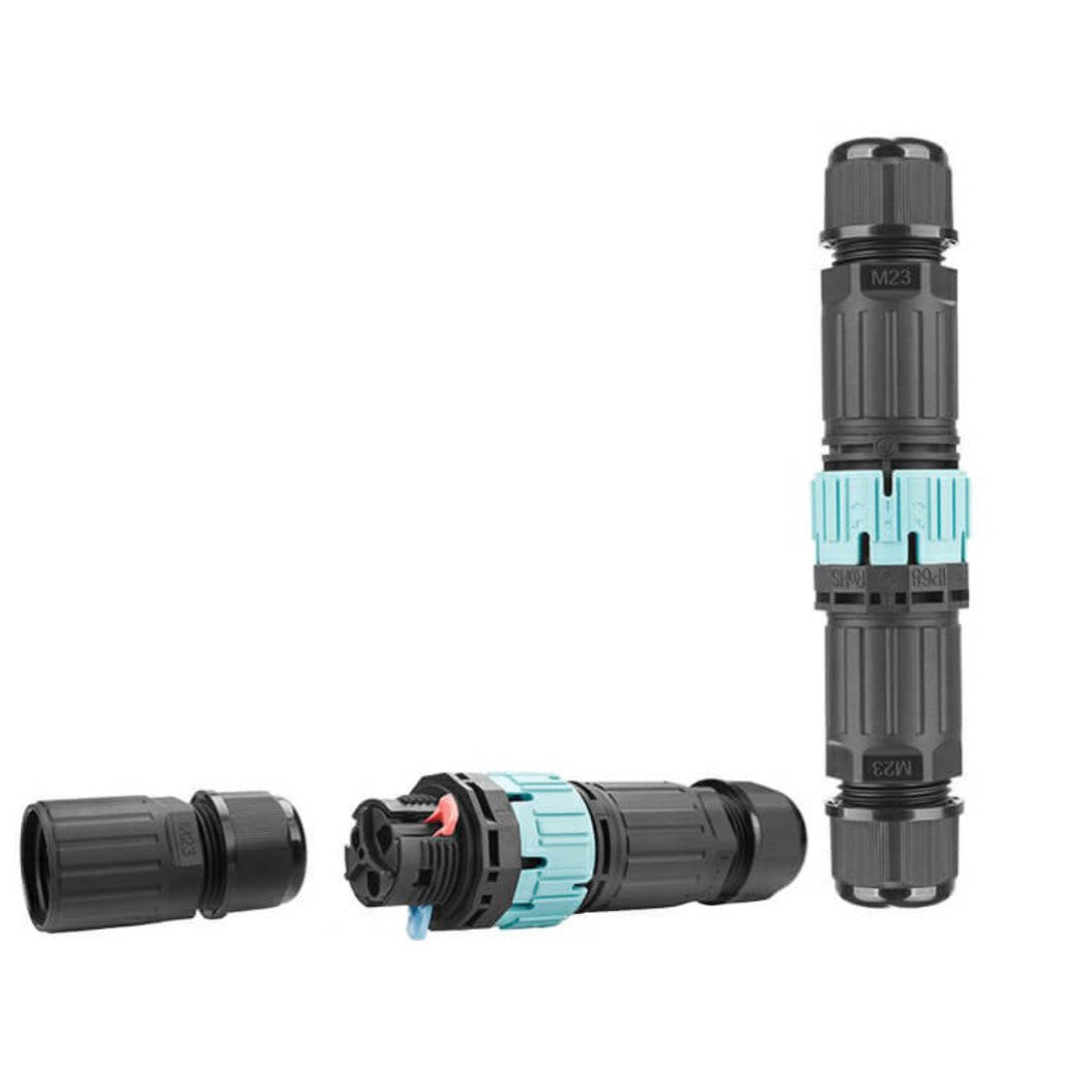 IP68 Waterproof Quick Connector - M23 3 PIN (Screwless Terminal)-Connector-K & A Electronics-K &amp; A Electronics