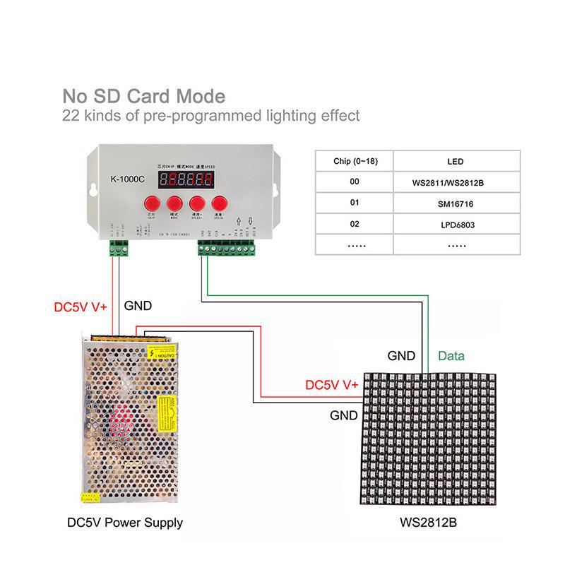 K-1000C SPI Programmable LED Controller | K & A Electronics