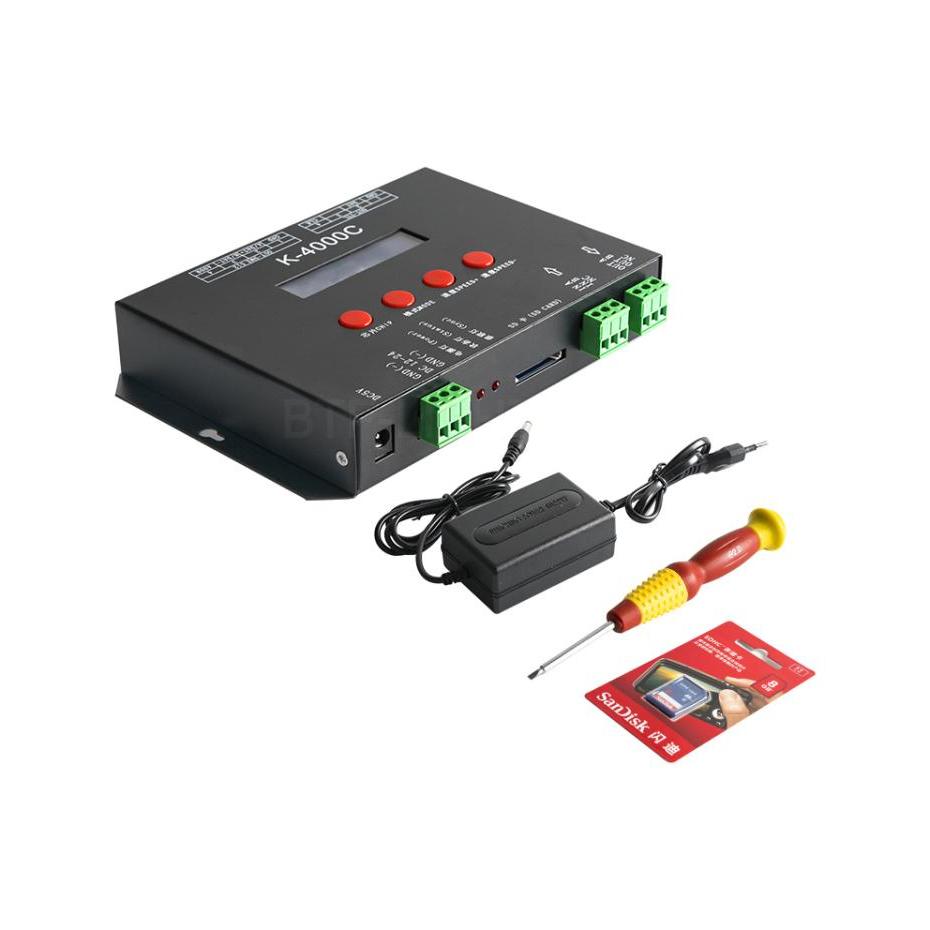 K-4000C 4 Ports SD Card LED Pixel Controller for SPI/DMX RGB/RGBW Strips