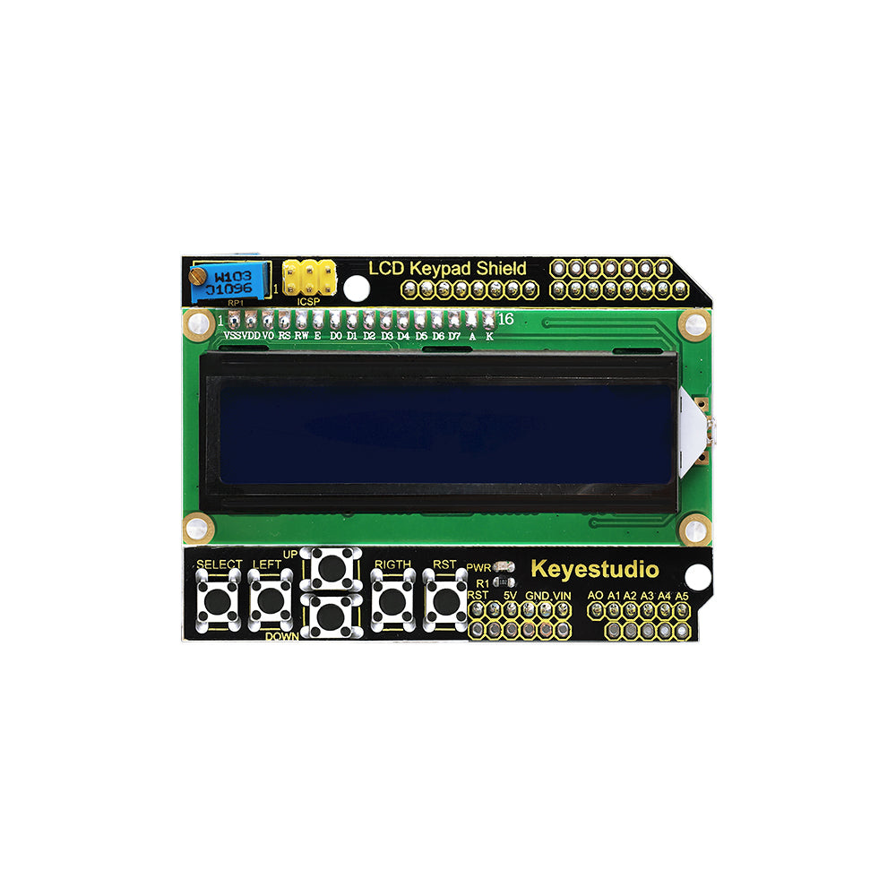 Keyestudio 1602LCD Keypad Shield