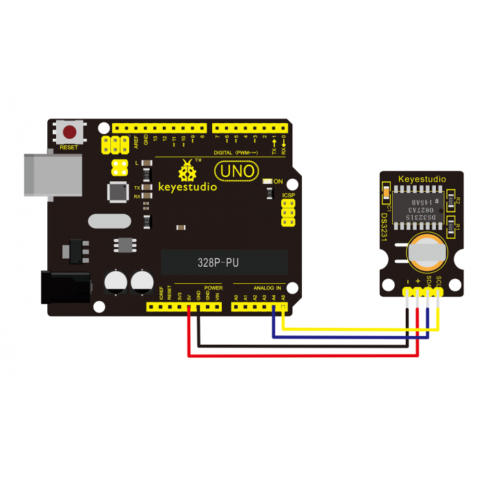 Keyestudio DS3231 High Precision I2C Real Time Clock Module