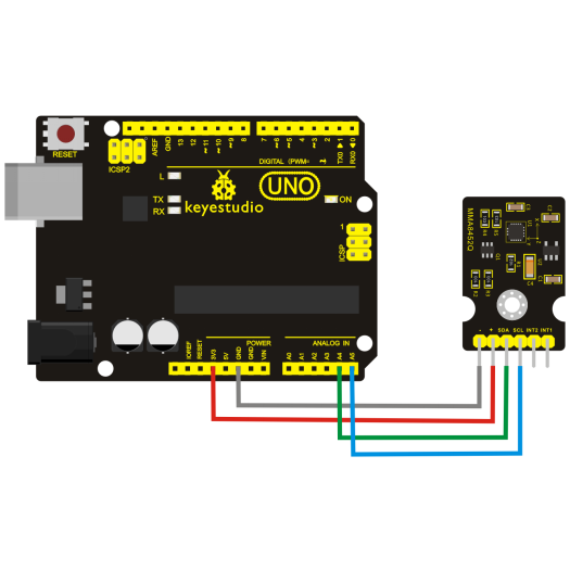 Keystudio Sensors Rotation Keyestudio MMA8452Q 3-Axis Digital Acceleration Tilt Sensor | K & A ...