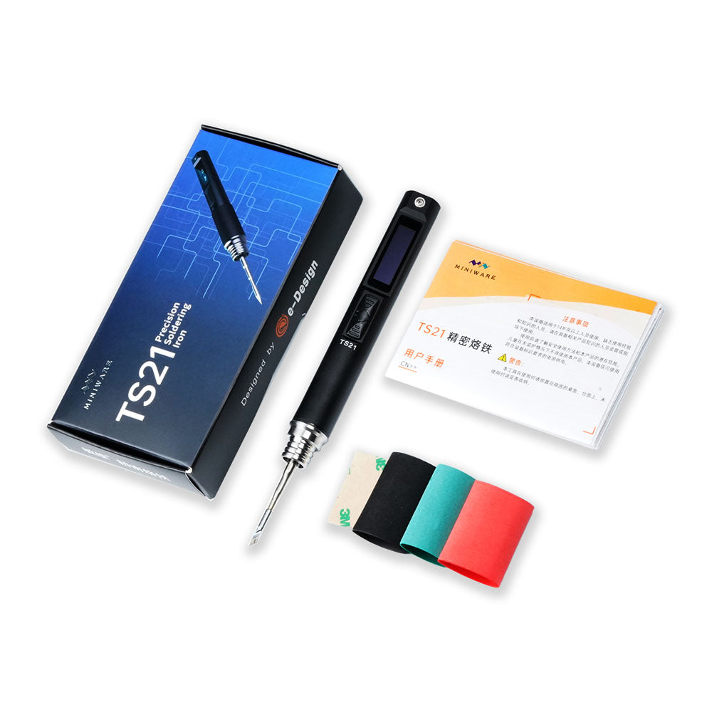 Miniware TS21 Precision Soldering Iron with 21-KU Tip