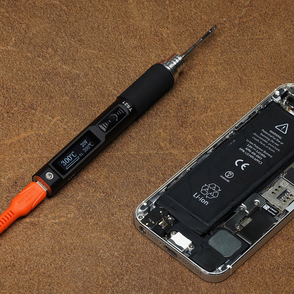 Miniware TS21 Precision Soldering Iron with 21-KU Tip
