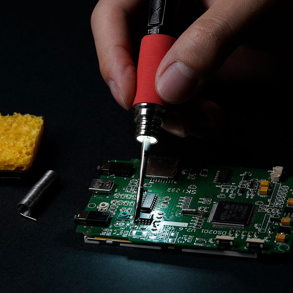 Miniware TS21 Precision Soldering Iron with 21-KU Tip