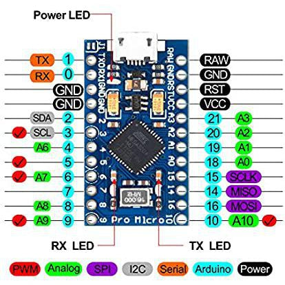 Pro Micro - 5V/16MHz-K & A Electronics-K &amp; A Electronics