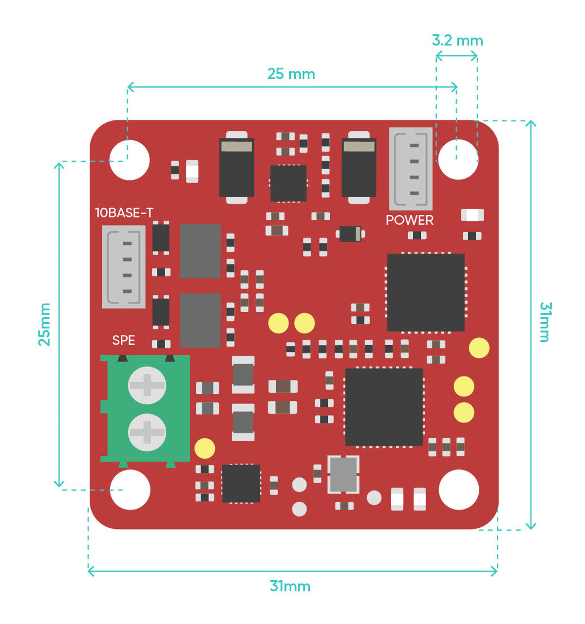BotBlox SPEBlox-Long (10BASE-T1L) - 10Mbps, 1km range, single pair ethernet