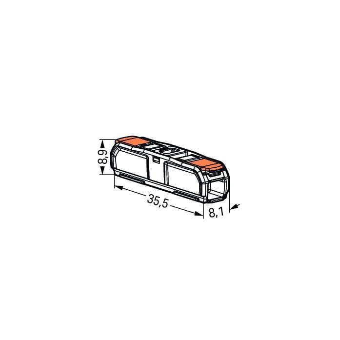 WAGO 221-2411 4mm Inline Splicing Connector-K & A Electronics-K &amp; A Electronics