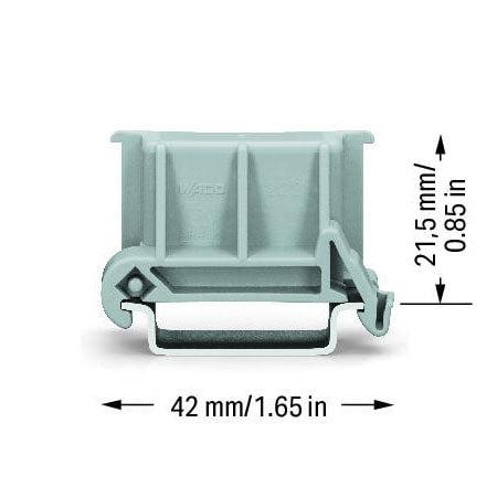 WAGO 222-510 Angled DIN-rail adapter for 22X-500-WAGO-K &amp; A Electronics