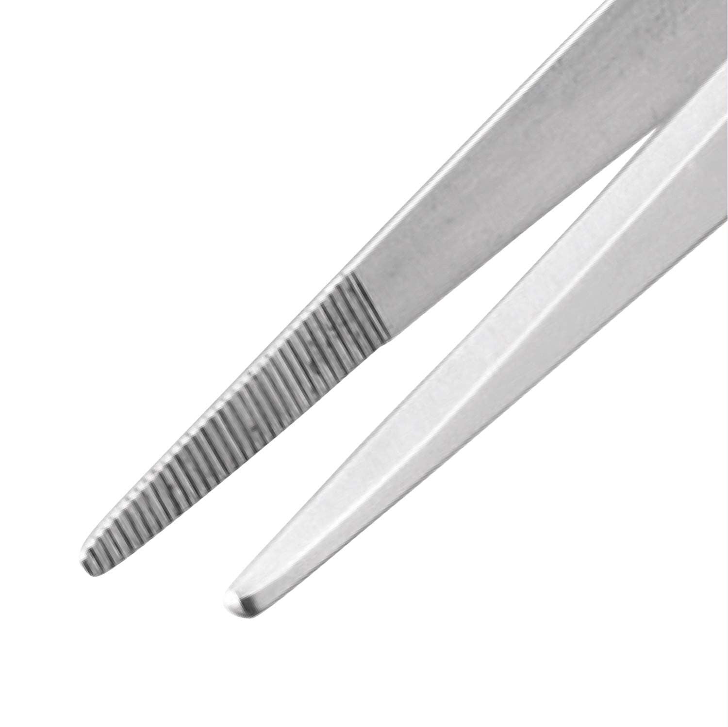 Engineer PT-09 Stainless Steel Serrated Inside Point Tweezers (130mm)-ENGINEER INC.-K and A Electronics