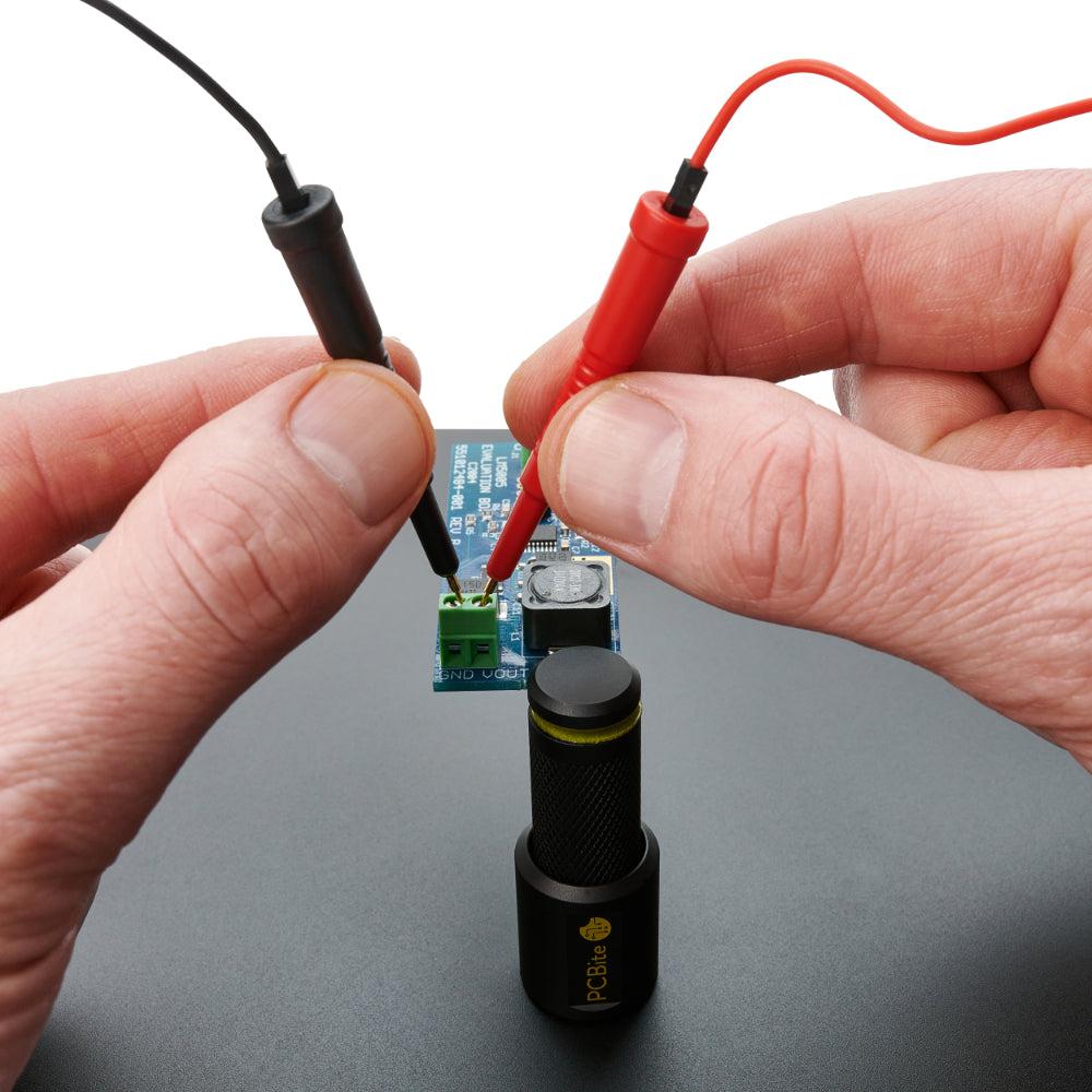 PCBite 2x SQ10 probes for DMM (red/black)-sensepeek-K and A Electronics