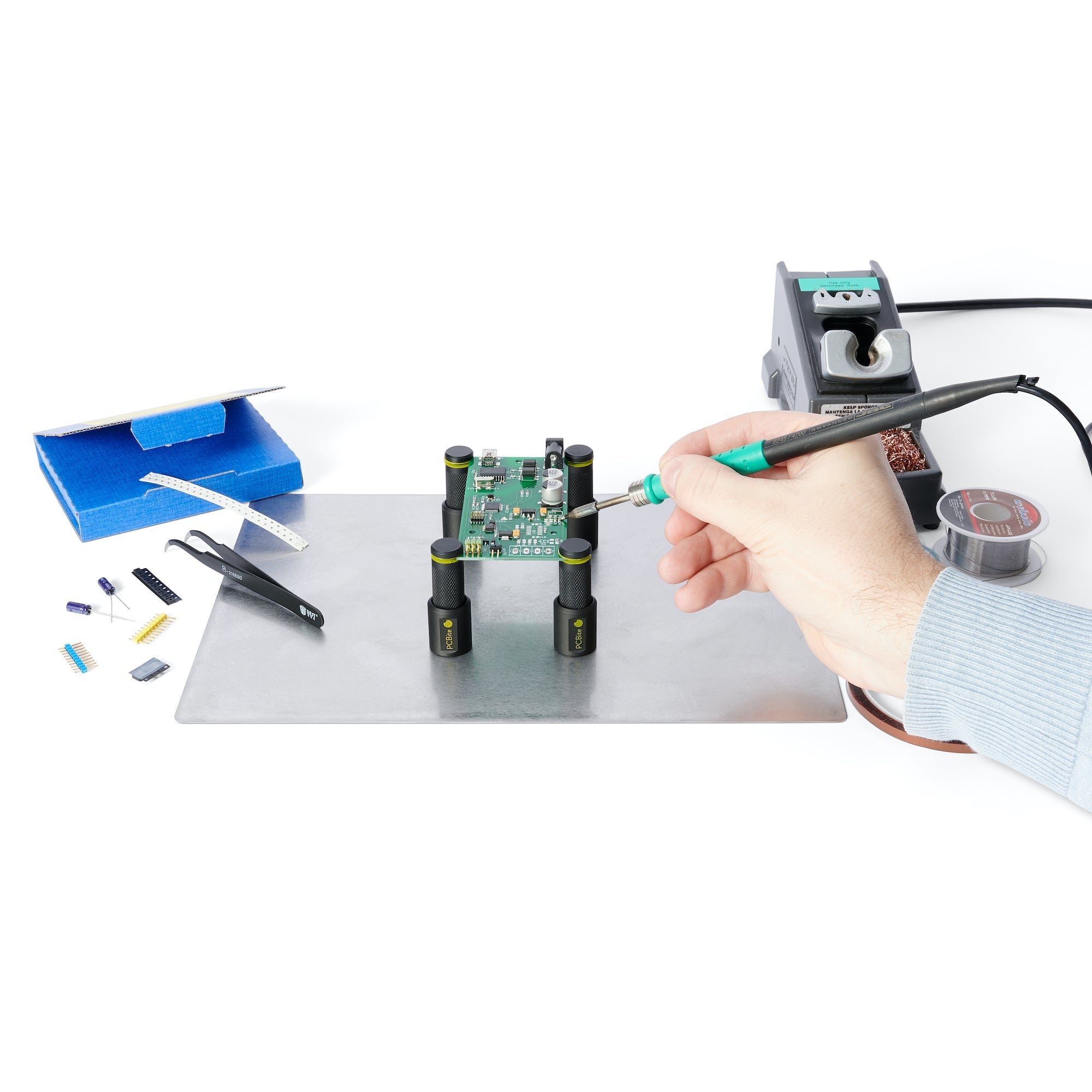 PCBite kit with 2x SP200 200 Mhz handsfree oscilloscope probes-sensepeek-K and A Electronics